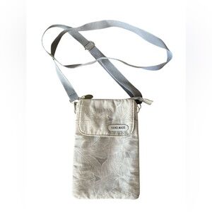 Handmade floral shoulder strap sling purse